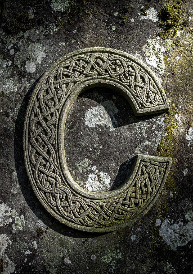 Celtic Stone Initial C. Poster Only A1 Size