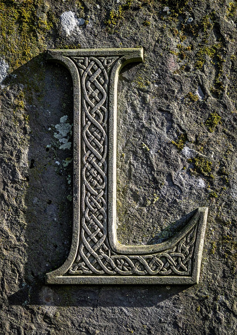 Celtic Stone Initial L. Poster Only A1 Size