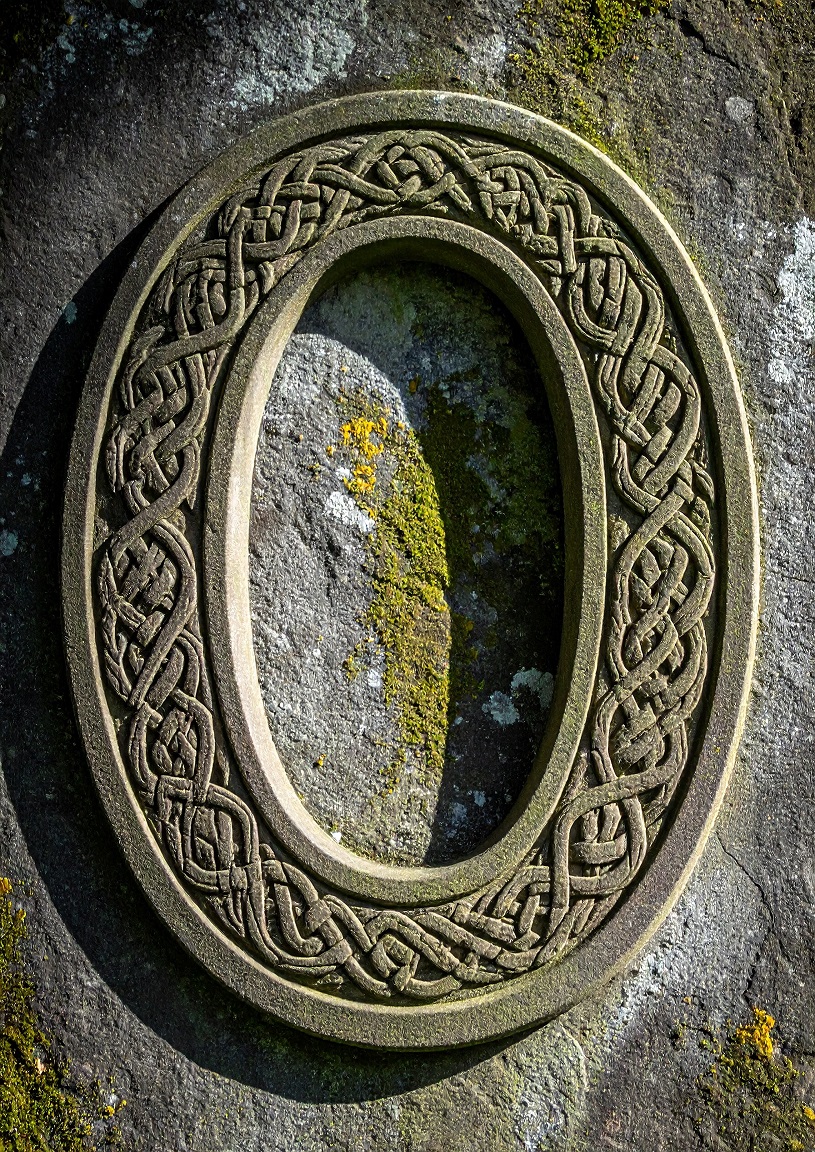 Celtic Stone Initial O. Poster Only A1 Size