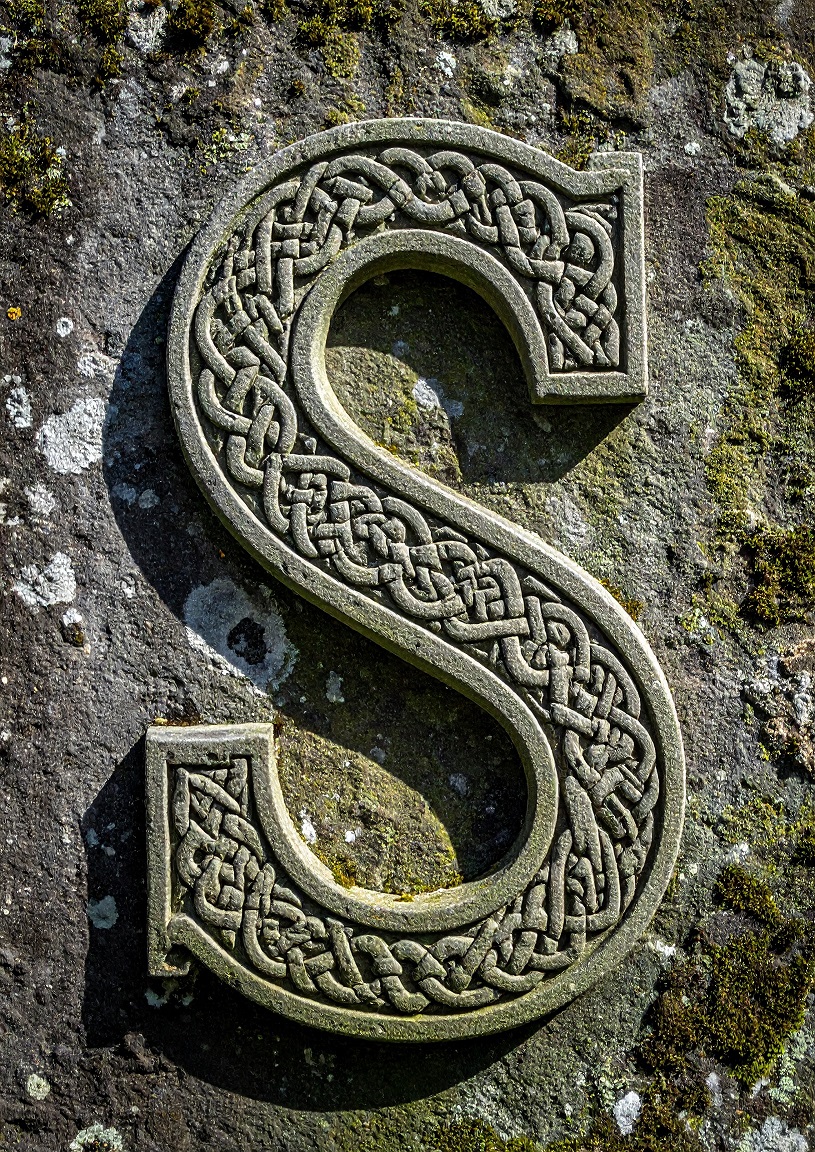 Celtic Stone Initial S. Poster Only A1 Size