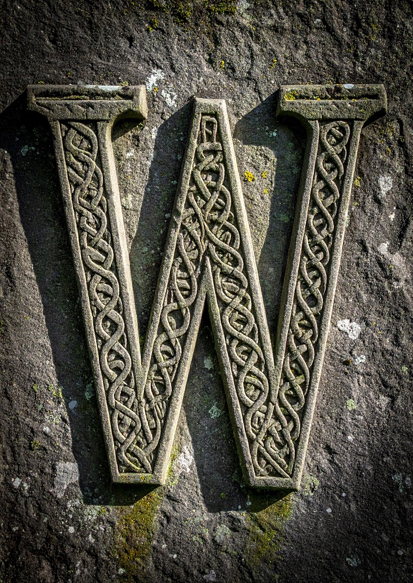 Celtic Stone Initial W. Poster Only A1 Size